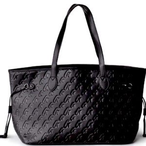 New blk matte GLAMAHOLIC tote bag